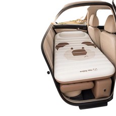 噸噸棕熊 車載充氣床 適用99%車型, 噸噸棕熊車載床130*73*10cm 手拉泵 收納袋, 通用車型