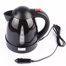 차량용 전기포트 주전자 시거잭 라면포트 캠핑 차박 보온, 소형차 12v 블랙 시가잭, 1개