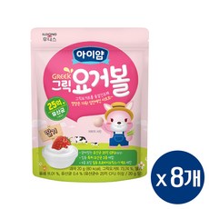 아이얌 그릭요거볼, 딸기맛, 20g, 8개