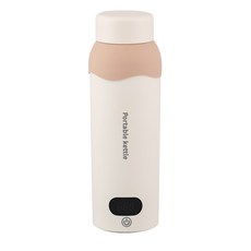 PYHO 휴대용 가볍고 전기포트 무선/Type-C 가열식 텀블러 라면 6단계 온도조절 티포트, 500ML(USB포함 안 함)