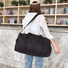 新款大容量健身包出差旅行包乾溼分離運動包潮流單肩瑜伽包男女, 乾溼分離 黑色, 1個