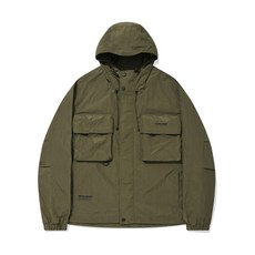 와키윌리 유틸리티 포켓 후드 점퍼 카키