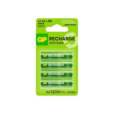 GP超霸 新世代Recharge 3號鎳氫充電池 1000mAh 3號4入 充電電池, 1個, 4