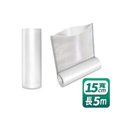 ECHAIN TECH 食品真空袋 單面紋路真空包裝卷袋, 1個, 15cm*5m