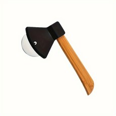 피자 커터 스테인리스 대나무 스틸 날카로운 칼날 비스킷 케이크용 손잡이와 회전 파이