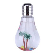 燈泡造型加濕器 水氧機 香芬機 七彩夜燈 薰香 創意造型, 銀色, 02