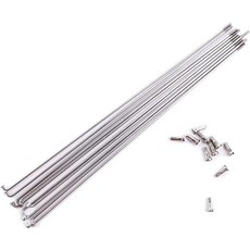 Vctitil 10Pcs 245mm305mm 14G 자전거 대변기 스테인레스 스틸 스포크 니플스 산악 도로 전기 700C 바퀴, 250MM