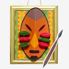 늘봄 돌봄 어린이 초등DIY 인디언 띠아트콘 액자 만들기 게시물, 1개, 상세페이지 참고