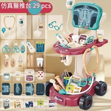 Doctor 兒童醫學遊戲套裝 聽診器小推車, 66088, 1套