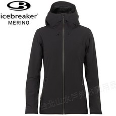 Icebreaker 女款 MerinoLOFT 抗風防水連帽外套 羊毛填充夾克