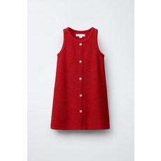 [국내배송] 자라 ZARA 버튼 스트럭처 점퍼 스커트 - 레드 938204