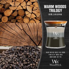 WoodWick 香氛蠟燭 迷霧之森協奏曲 中型沙漏 275g