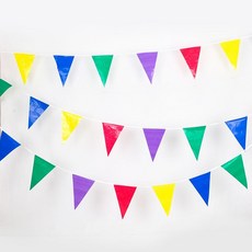 (축제파티삼각가랜드) 기념일 장식 공연 배너, 본상품