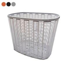 單車玩家 自行車塑膠車籃(咖/灰/黑) 彈性菜籃 置物籃 自行車籃 腳踏車籃, 1個, 灰色, 灰色