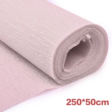 쿠쿠스토어 25025cm Crinkled 크레페 종이 롤 컬러 접기 공예 DIY 꽃 장식 선물 포장지 품, 01 P