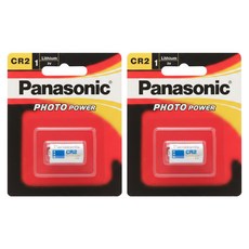 파나소닉 3V 리튬 CR2 건전지 2개, 1세트, 2개입