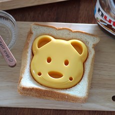 쿠마짱 어린이집 샌드메이트 곰돌이 샌드위치 틀 간식 만들기, 1개