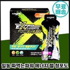 일동 스포츠 파워젤 청포도맛 짜먹는 에너지 젤 자전거 마라톤 에너지 보충제 라이딩 등산 고강도 운동 할때 먹는 체력 기력 보충 대회 시합 남성 추천, 44g, 10개