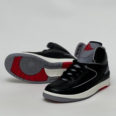 나이키 키즈 어린이 에어 조던 2 레트로 농구화 블랙