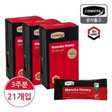 [본사정품] 콤비타 UMF10+ 마누카 꿀스틱 사셰 7입 x 3박스 (3주일분), 70g