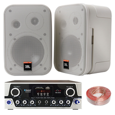 VOLT VM-209SM 블루투스 매장용 업소용 JBL Control1 Pro 벽걸이 앰프 스피커 화이트 1조