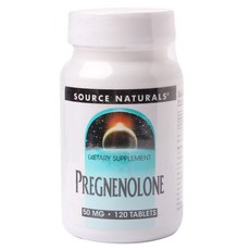 SOURCE NATURALS 孕烯醇酮錠 50mg, 1入, 120顆