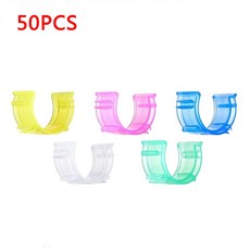 (1팩) 보빈클립 컬러풀한 반달클립, 50pcs