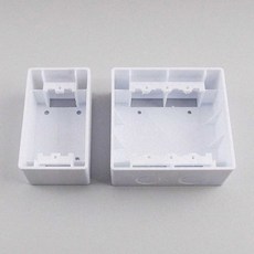 마켓마고Z PVC 콘센트박스 2구 노출형콘센트박스, 2구/1개용