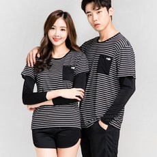 이라인 루즈핏 단가라 래쉬가드 체형커버 빅사이즈 상의