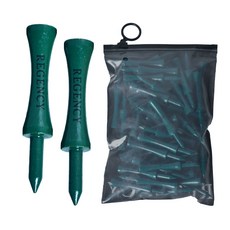 리젠시 높이조절 골프티꽂이 대나무 우드티, 그린, 60개