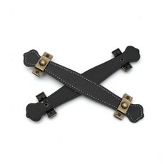 가죽 가구손잡이 서랍손잡이 교체 손잡이 2세트 96mm 클래식 블랙