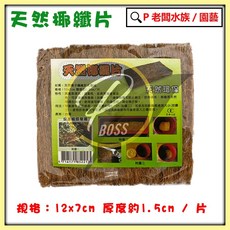 P老闆園藝 花盆專用椰纖片 (12*7cm 10片/包) - 防止肥料養分流失，保肥性佳, 1個