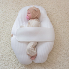 유아러브 듀라론 냉감 쿨감 아기 옆잠베개, 화이트