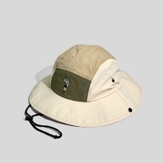 등산모자 자외선차단 버킷햇 캠핑 낚시 햇빛가리개 모자 남자 여성 봄 여름 가을 차양막부니햇, 아이보리 챙