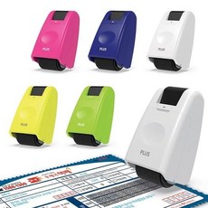 (PLUS) 플러스 정보유출방지 롤러 스탬프 케시퐁(대), 블루, 1개