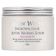 Beauty Recipe Snow White Ingrown Hair毛囊角質調理磨砂膏, 500g, 1個