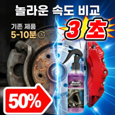 [자동차·금속·가구 다용도] 녹 제거 + 폴리싱 + 복원제 초강력 녹 제거제 녹제거 윤활제, 100ML*8