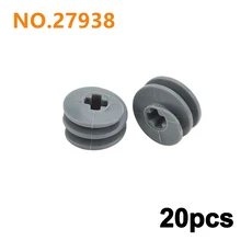 기술 장비 차축 벽돌 부품 웜 랙 Conector MOC 기차 자동차 크레인 모델 18942 18940 62821 호환 조립 입자, 27938 20pcs
