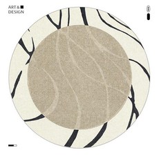 프렌치 원형 거실 침실 의자 매트 고급 인테리어 카페트, 연의-원형