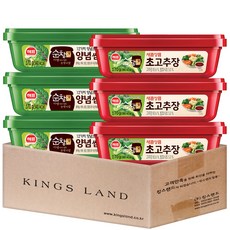 해표 순창궁 양념쌈장 3개+ 초고추장 3개, 1세트, 170g