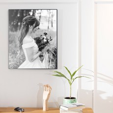 아크릴 액자 주문제작 사진 인화 액자 가족사진 결혼사진 웨딩사진 돌잔치 액자, 04화이트(white)