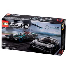 LEGO 樂高 極速賽車系列梅賽德斯-AMG F1 W12 E Performance與梅賽德斯-AMG Project One 76909, 混色, 1組