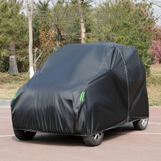 전동차 방수커버 덮개 전동 푸쉬카 보호 차양막 자동차, 2XL, 옥스포드 천블랙 4륜 저지(비고 사이즈)