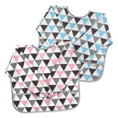 유아동 방수 미술 가운 긴팔 앞치마-북유럽 삼각 kjt+013CU