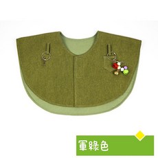 台灣出貨香濃鸚鵡尿布濕屎兜，多功能寶寶護肩護臂，防抓傷防滴屎，柔軟舒適，台灣製造, 加大披肩-軍綠色, 1個