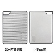 DFMEI 專用廚房卡水槽菜板360/35/35.5 雙面菜板304不鏽鋼廚房砧板, 1個, 方形