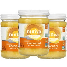 누티바 코코넛오일 버터 맛 414mL x 3개