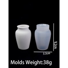 S/M/L 크기 병 꽃병 실리콘 몰드 DIY 석고 콘크리트 세라믹 촛대 수경 테스트 튜브 꽃병 금형 홈 장식 용품, 1) D04, 1개