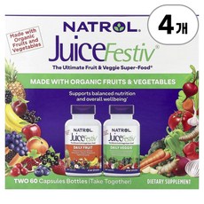 나트롤 주스페스티브 Natrol JuiceFestiv® 120정, 4개