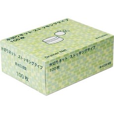 日本今村 排水口用 濾網 過濾網 100枚入, 淺型單盒（展開24高*32cm)